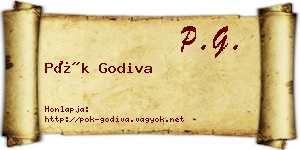 Pók Godiva névjegykártya